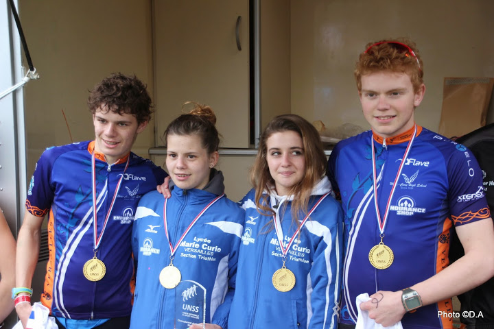 Le lycée Marie Curie champion de France UNSS de Bike & Run !!!